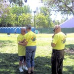 Rev. Sky prays at Pride